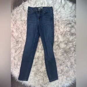 Topshop Dark Blue Skinny Jeans - JAMIE
